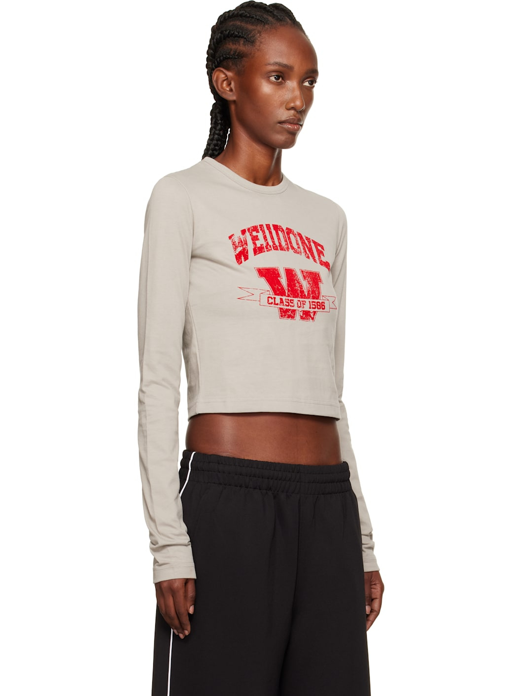 Taupe '11' Print Long-Sleeve T-shirt - 2