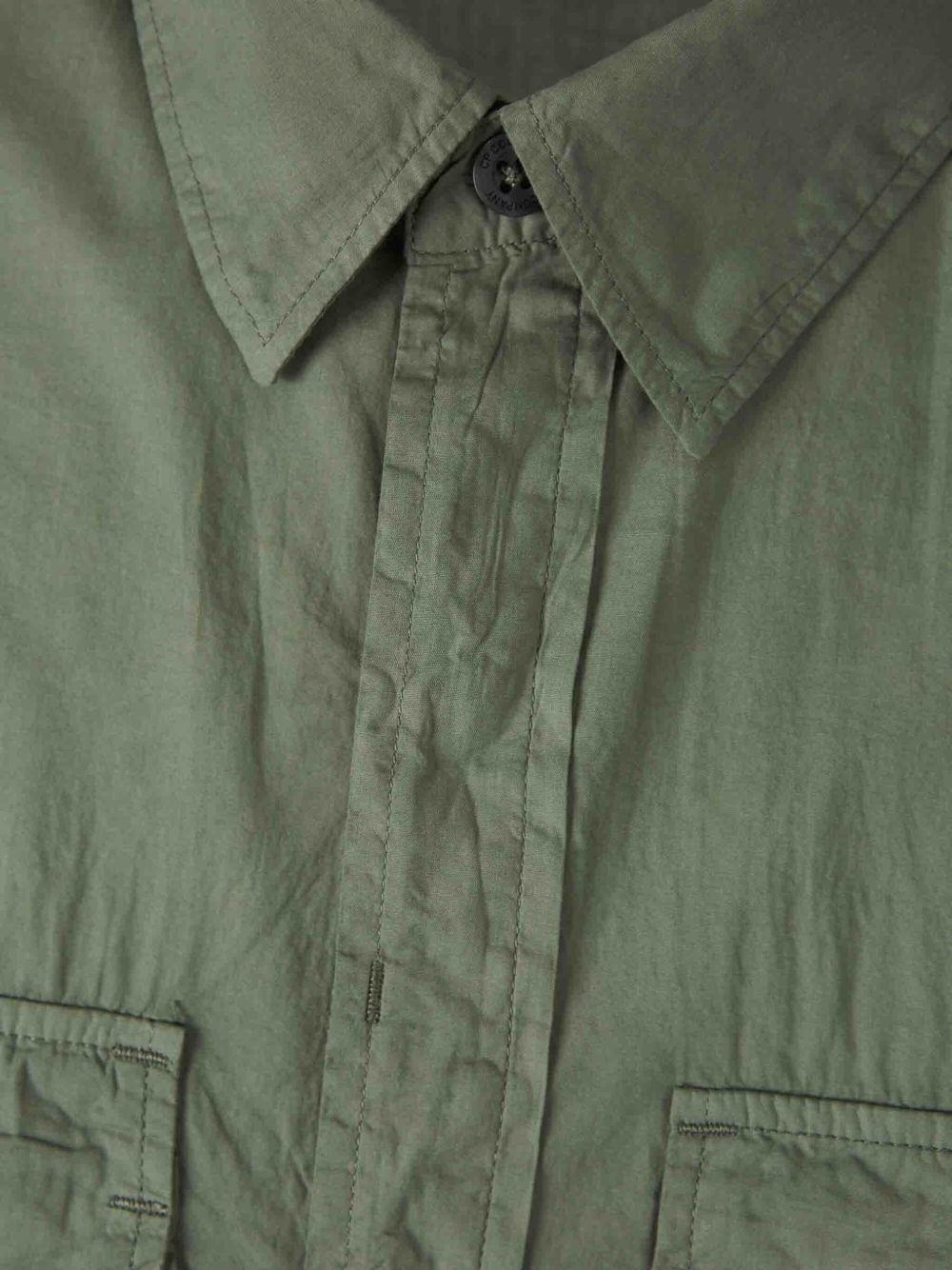 logo-print shirt jacket - 3