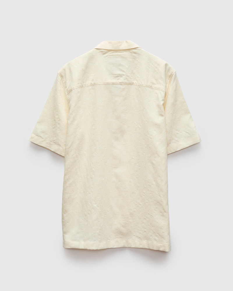 "Jungle Jacquard" Aloha Shirt in White 3