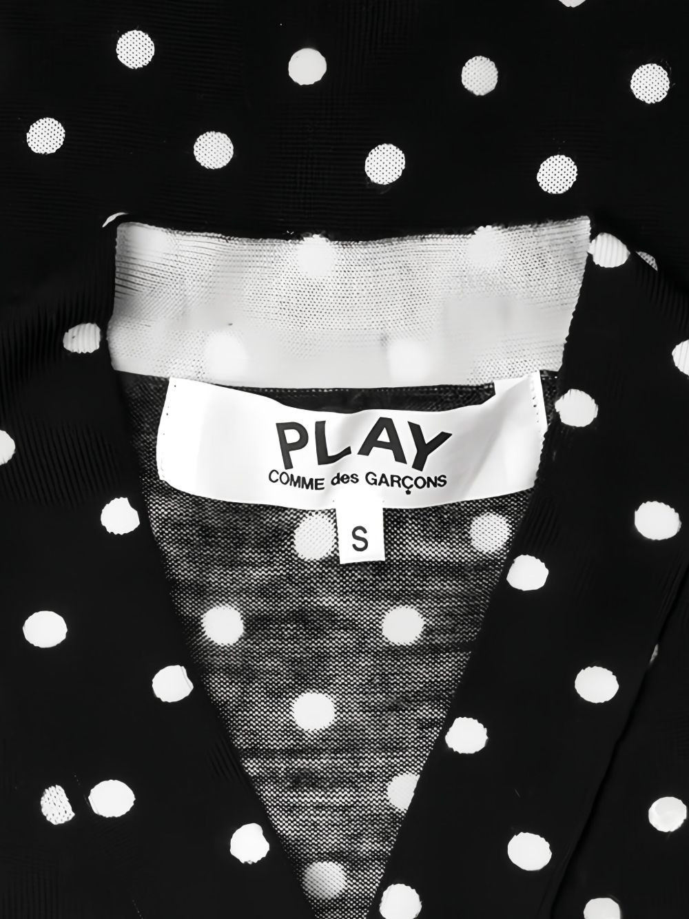 polka-dot heart-patch cardigan - 4
