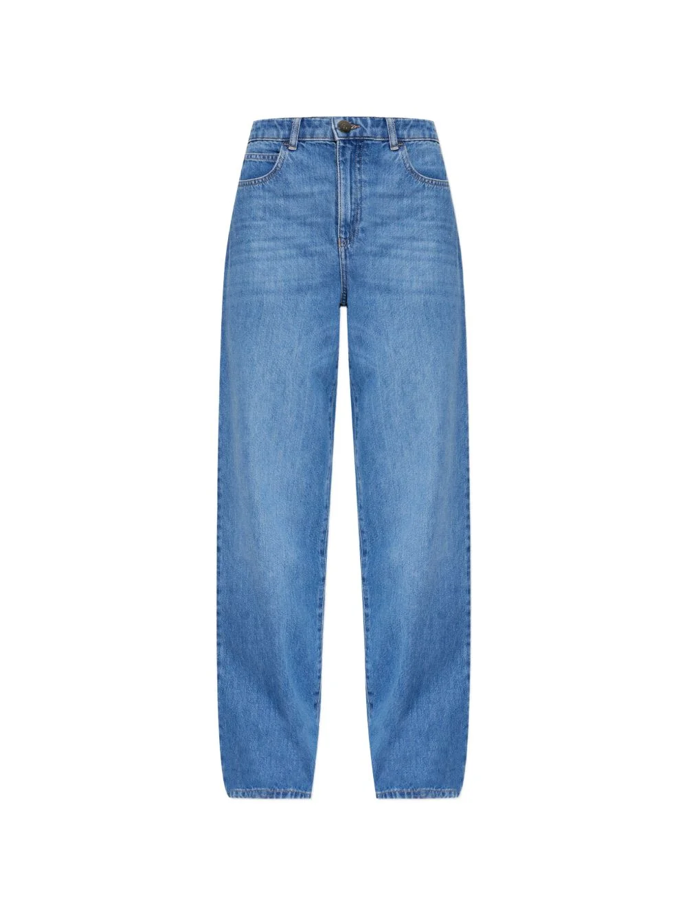 logo-plaque straight-leg jeans - 1