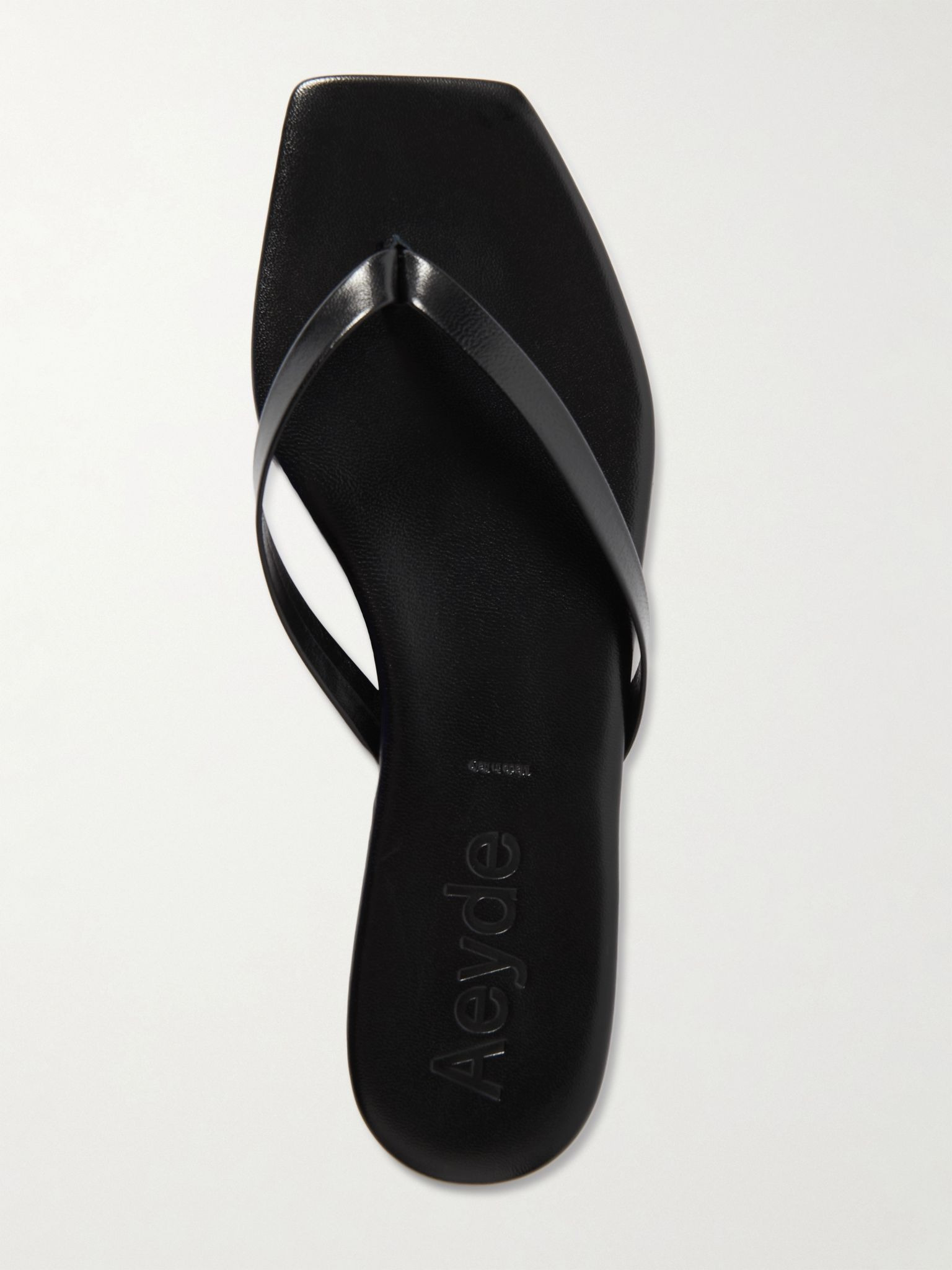 Renee leather flip flops Black - 5