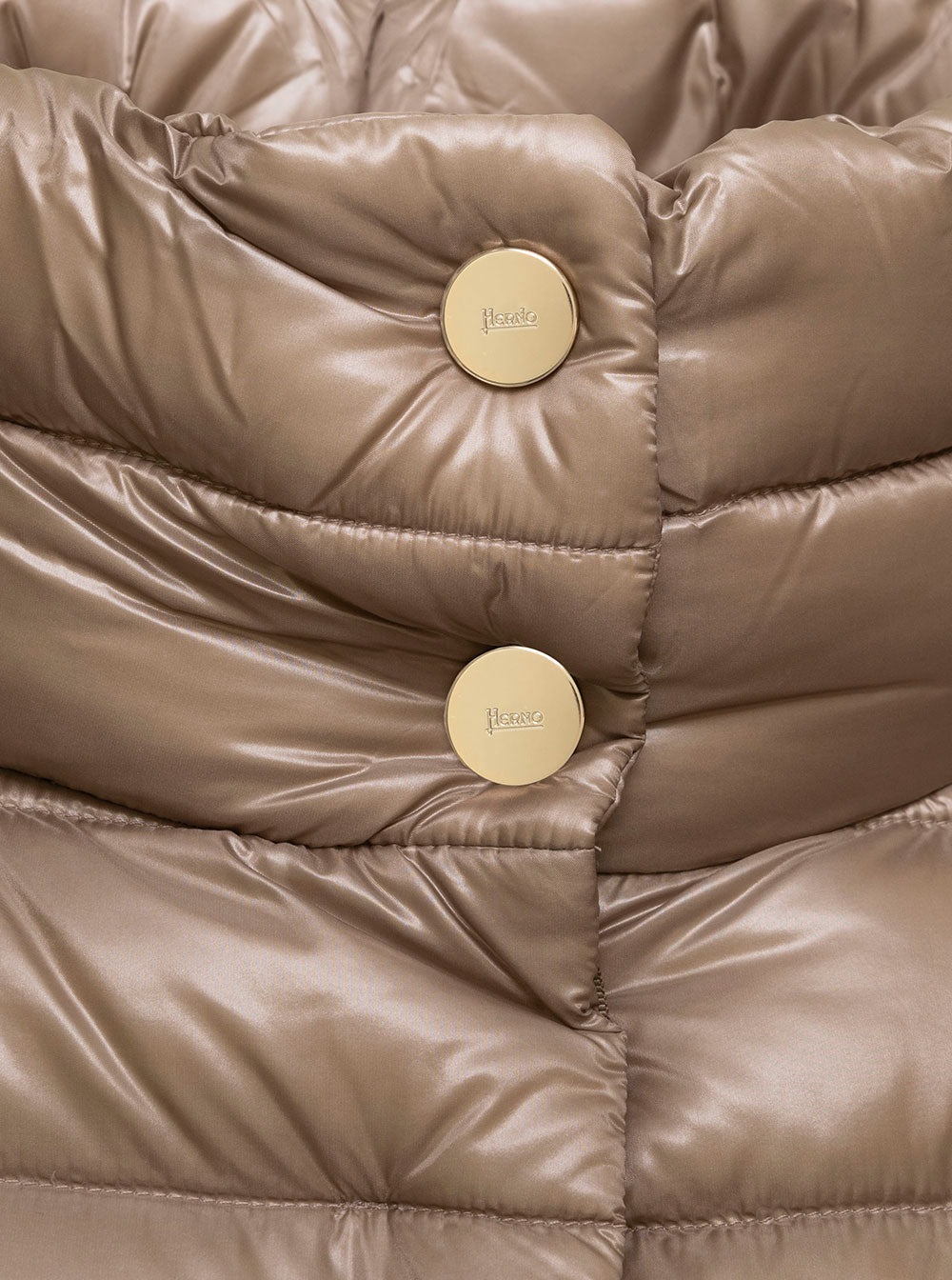 Herno Women Herno Woman's Amelia Taupe Colored Nylon Down Jacket - 3