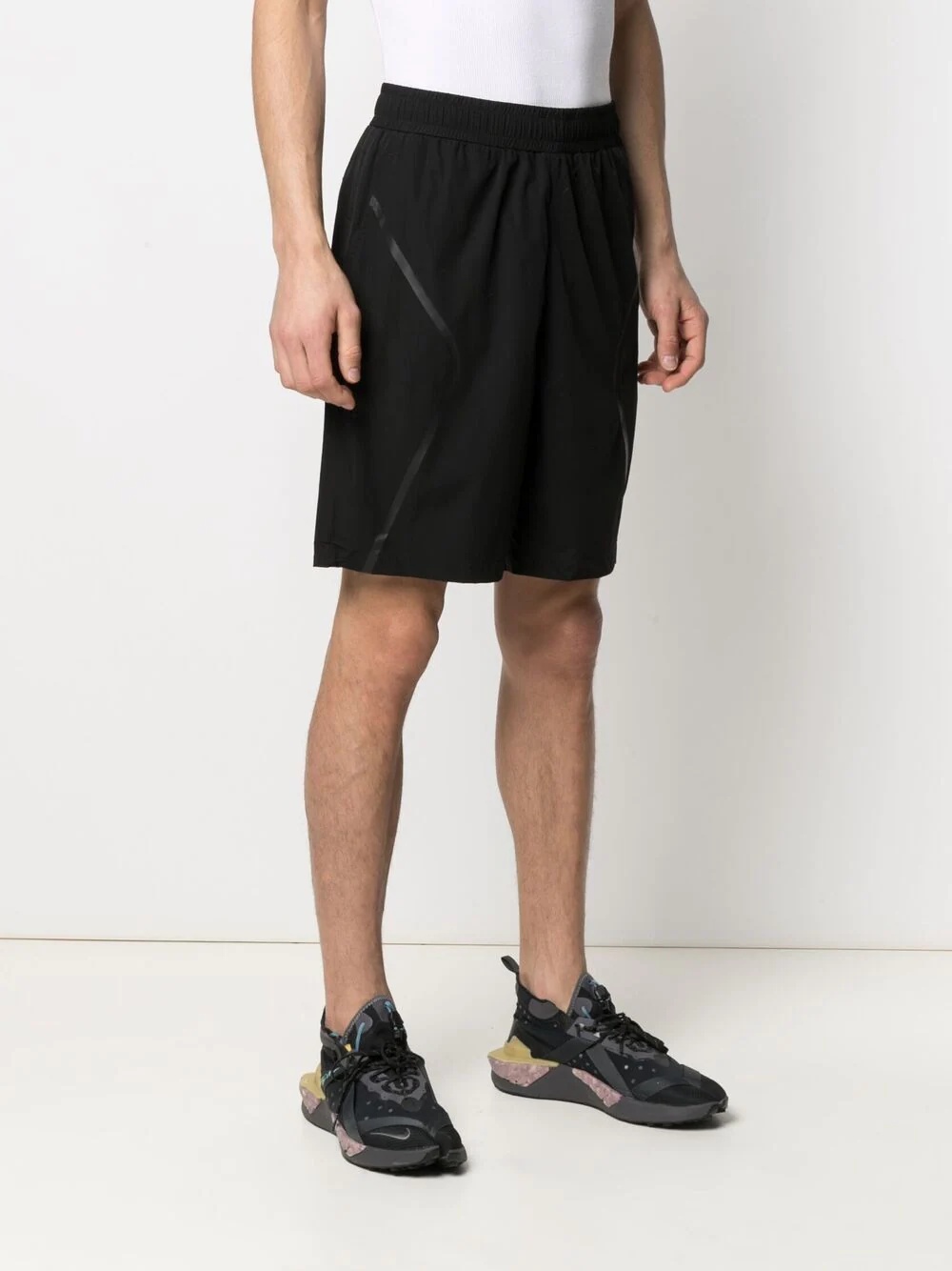 elasticated track shorts - 3