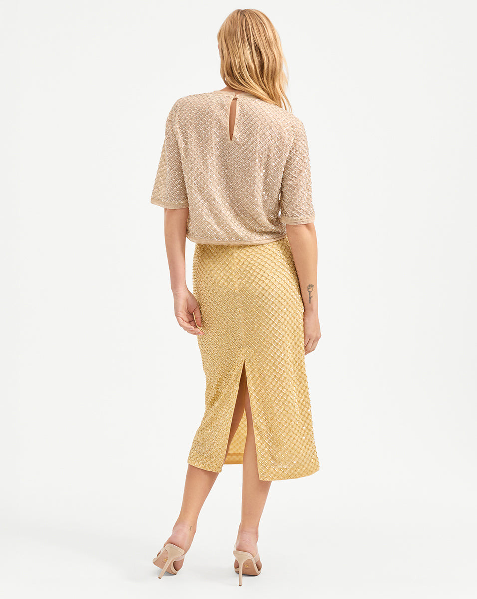 NOVALIE BEADED TOP - 5