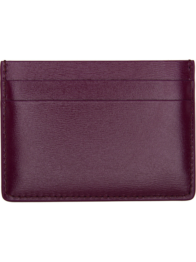 Jil Sander Burgundy Credit Card Holder outlook