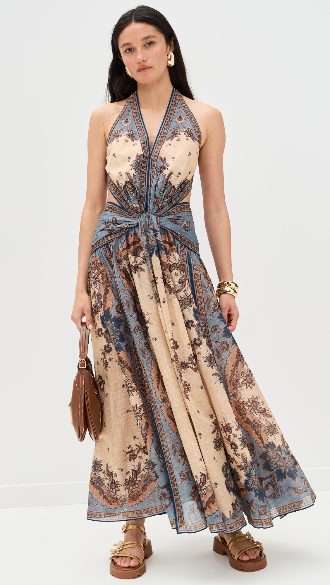 Ascension Plunge Halter Maxi Dress - 4
