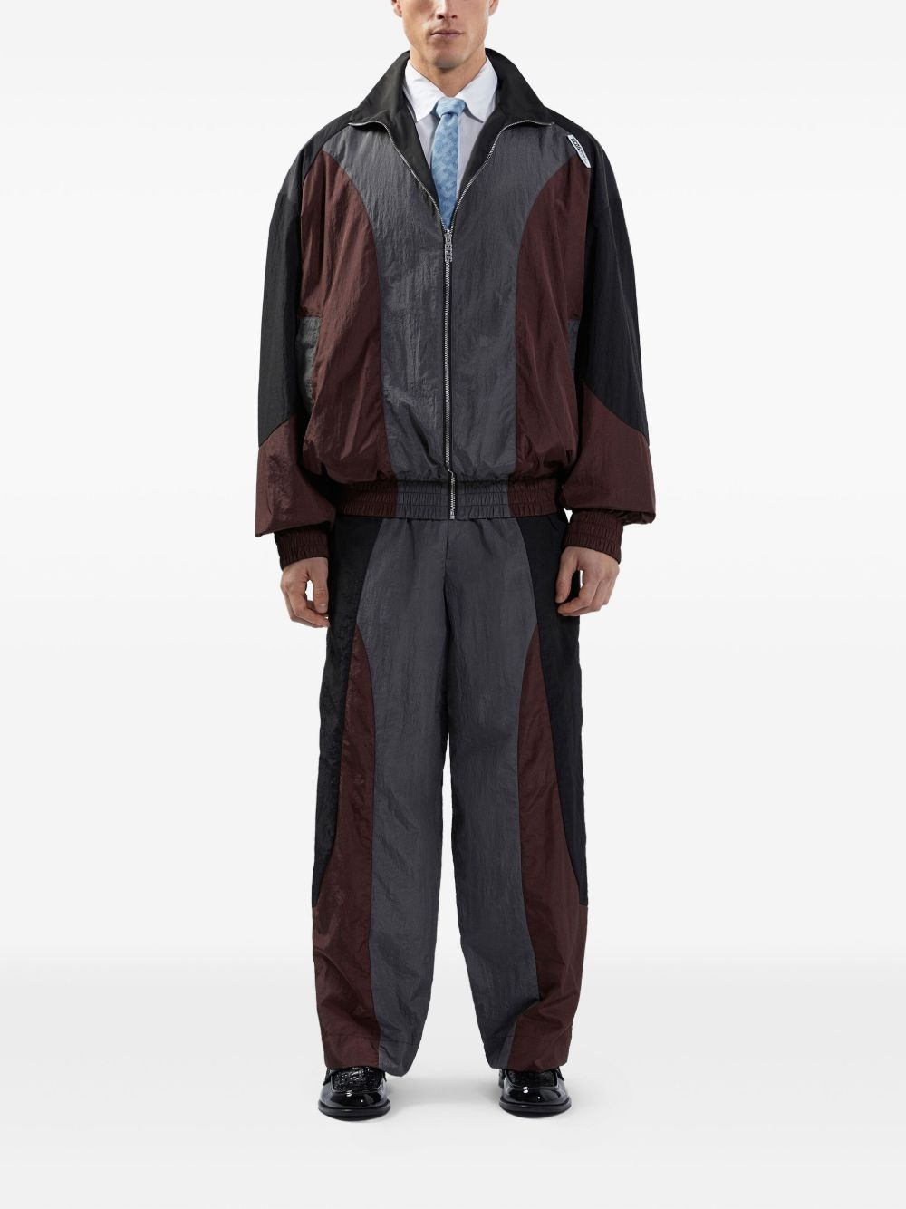 colour-block jacket - 2
