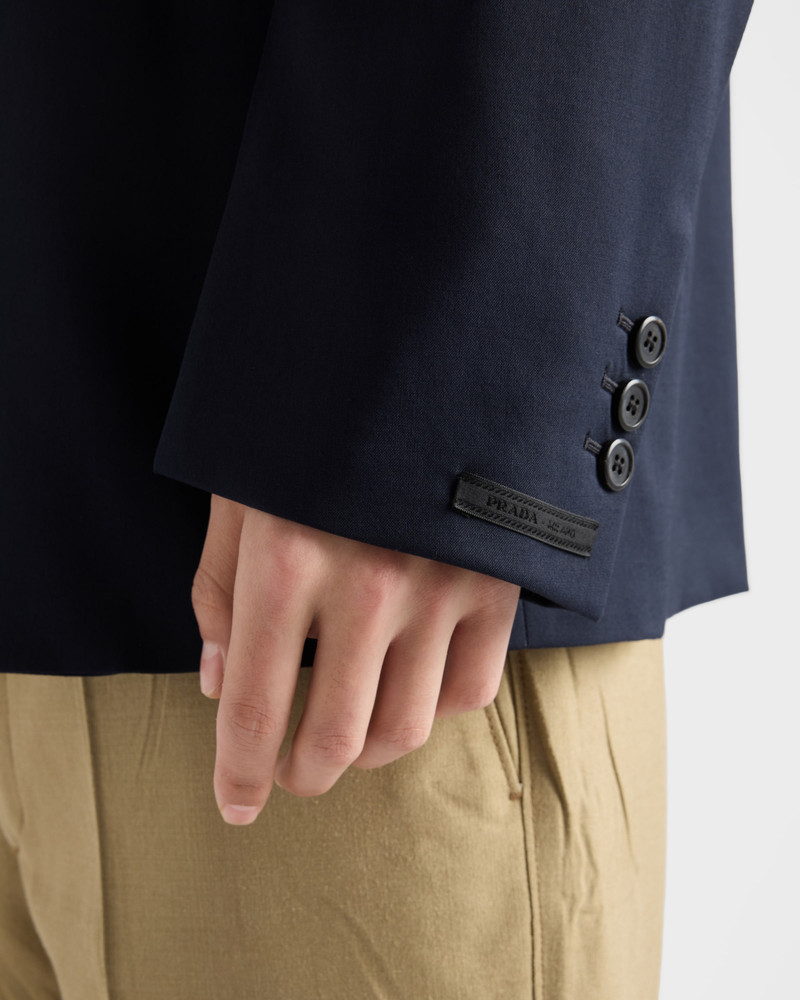 Single-breasted cashmere jacket 6