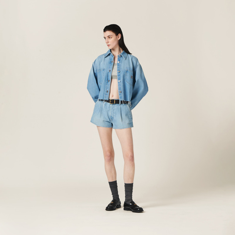 Miu Miu Denim shorts outlook