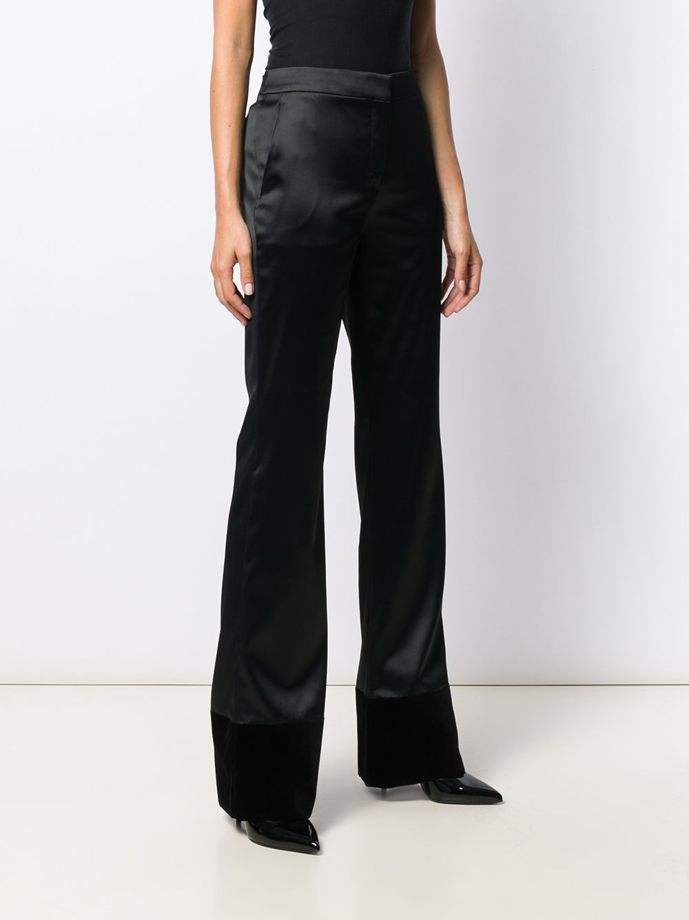 high-rise flared trousers - 3