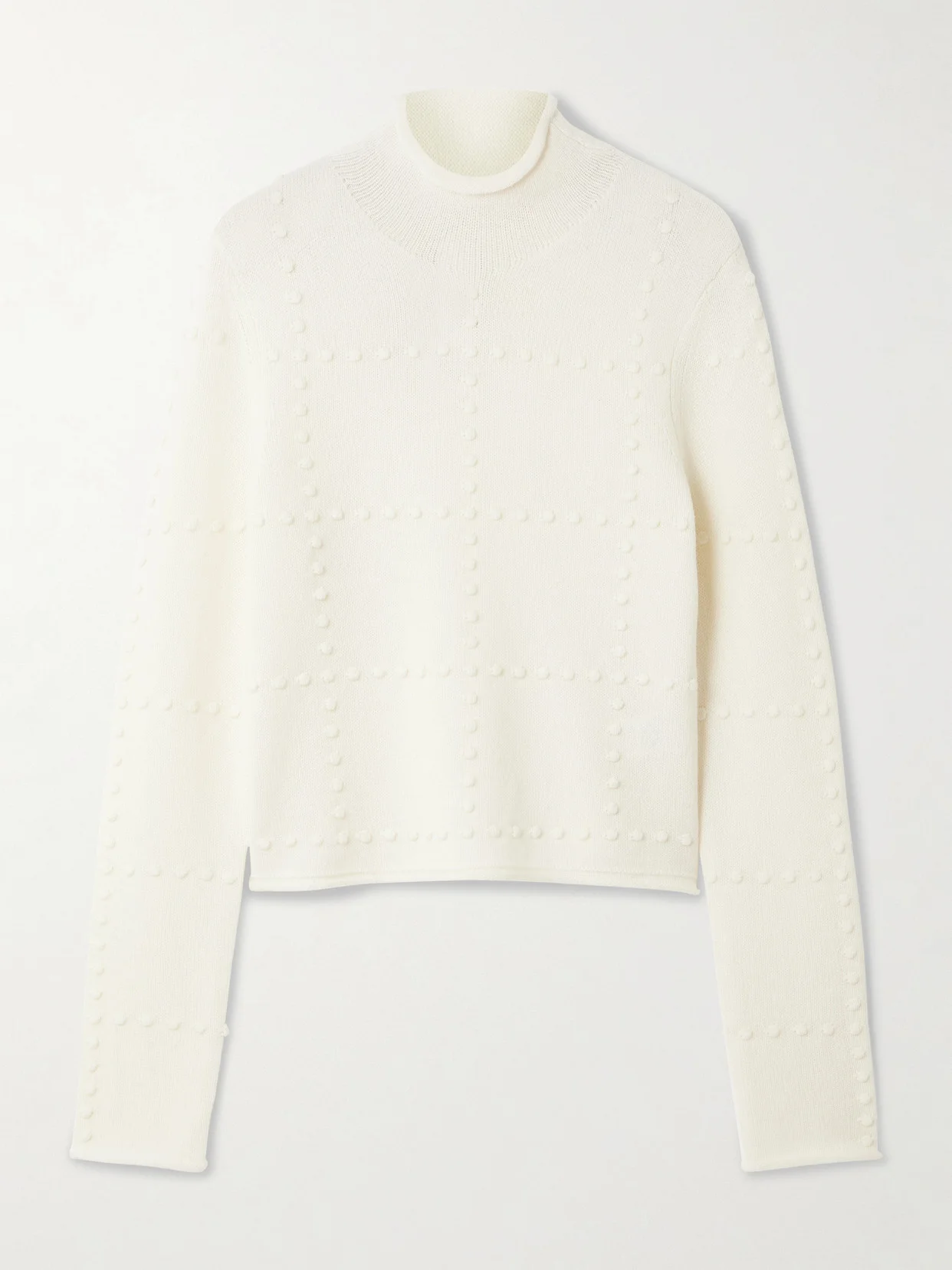 Popcorn Wool And Cashmere-blend Turtleneck Top - 1