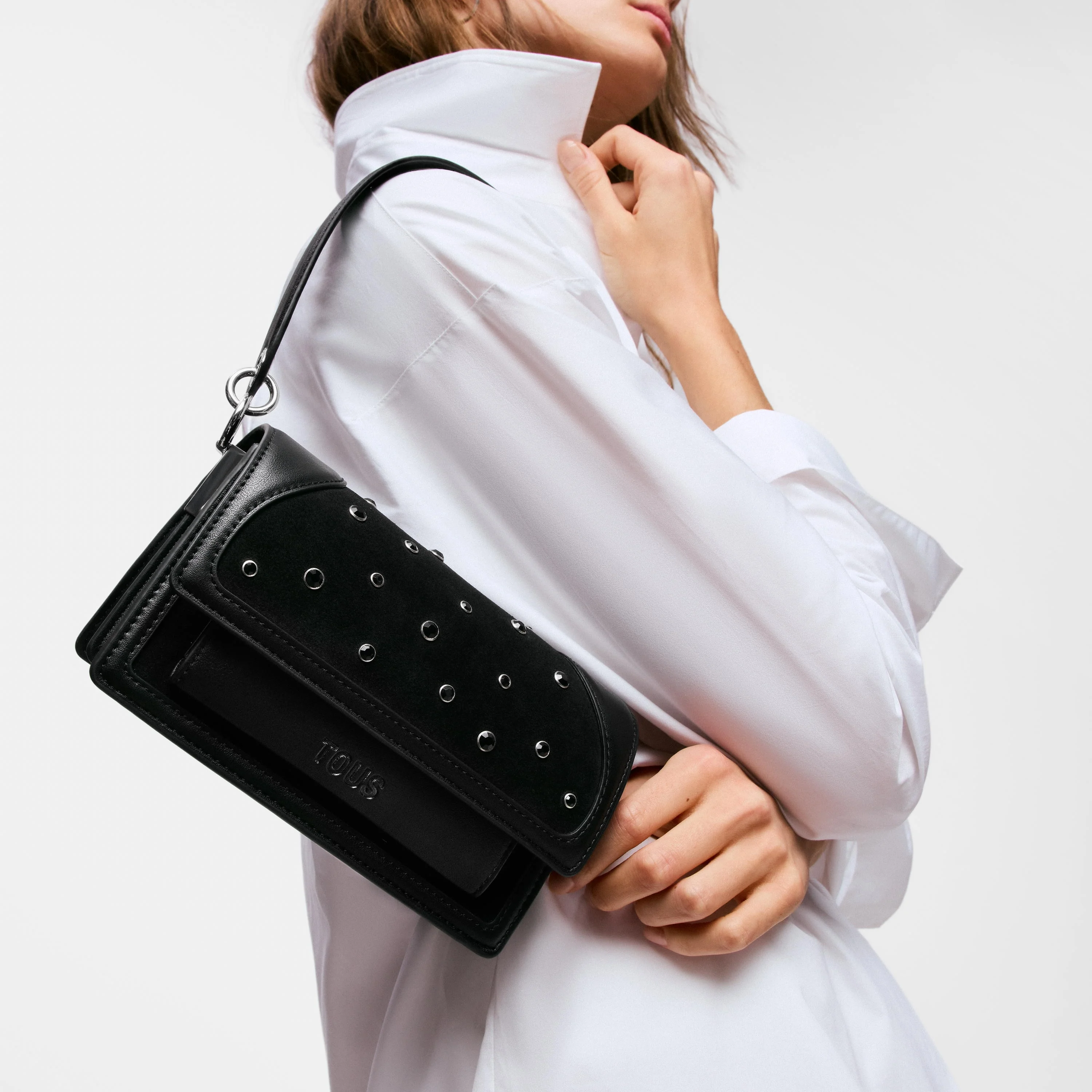 Small black Crossbody bag TOUS Audree Strass - 1