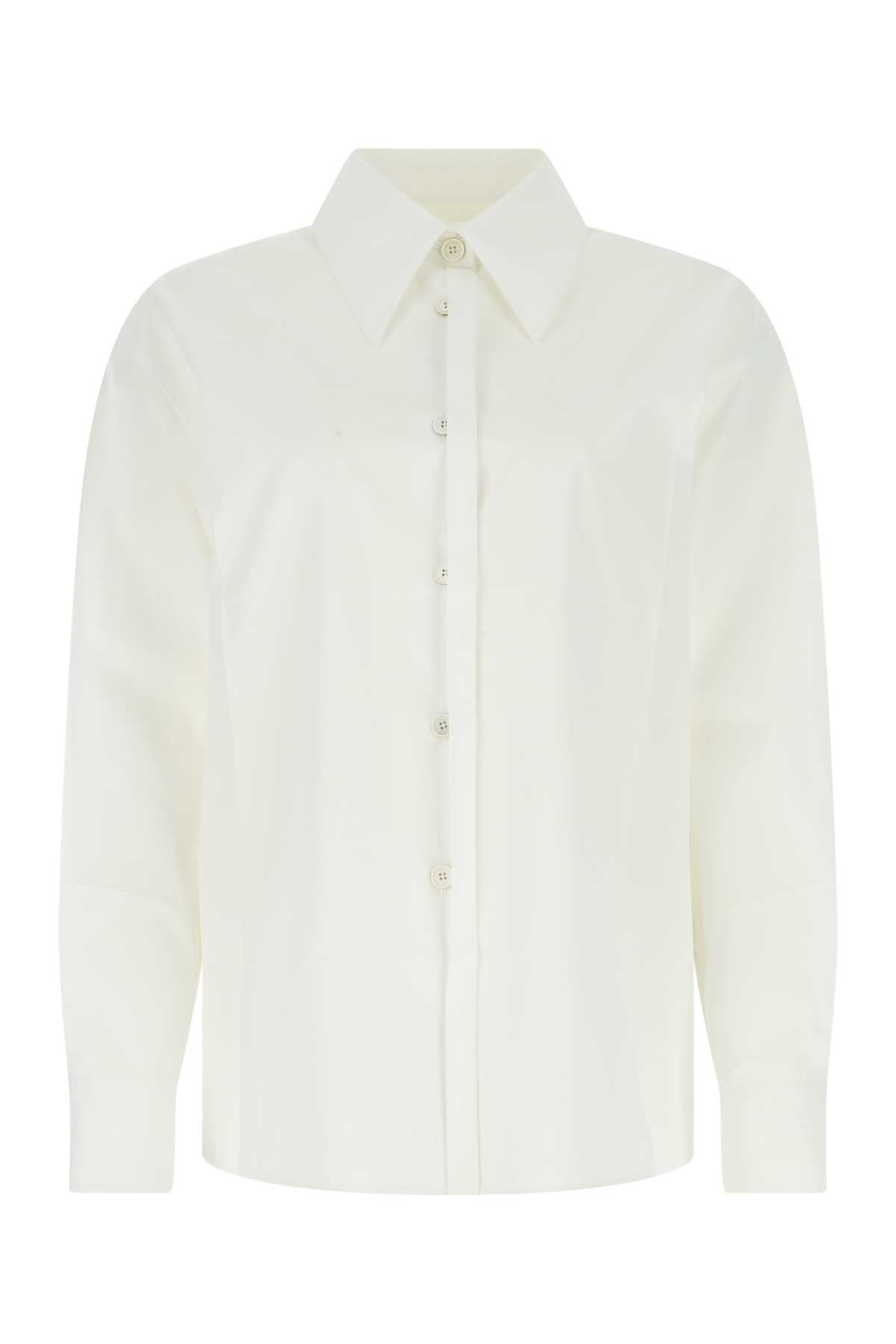 Jil Sander Women White Poplin Oversize Shirt - 1