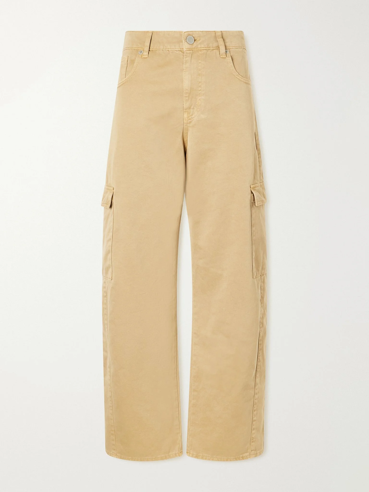 Cargo Barrel high-waist wide-leg jeans Camel - 1