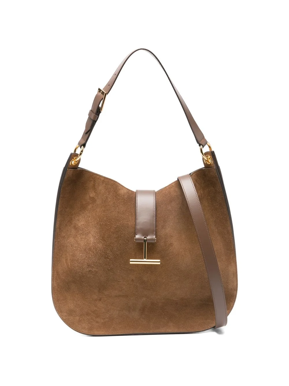 large T-signature shoulder bag - 1