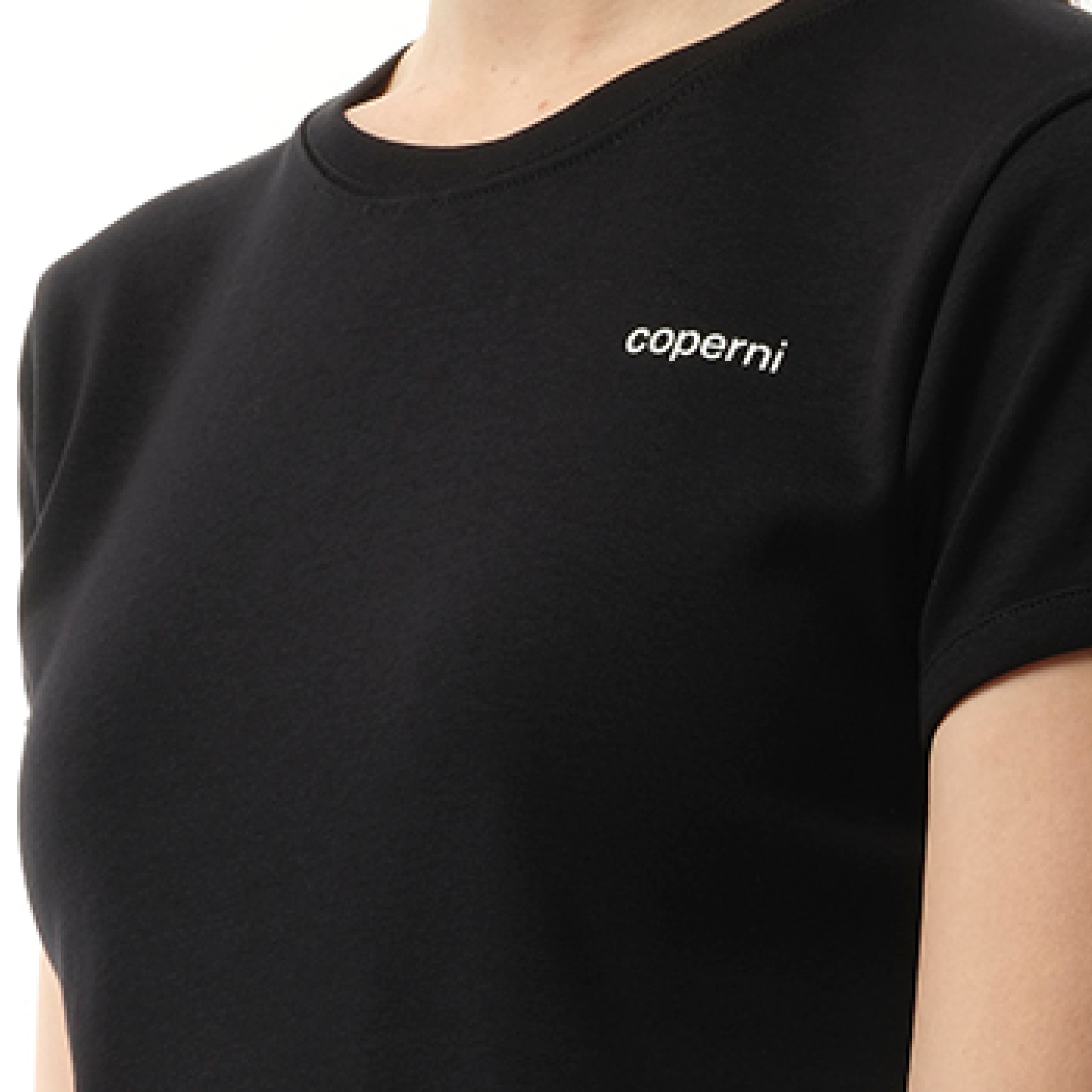 Logo Slim Fit T-Shirt in Black/White - 3