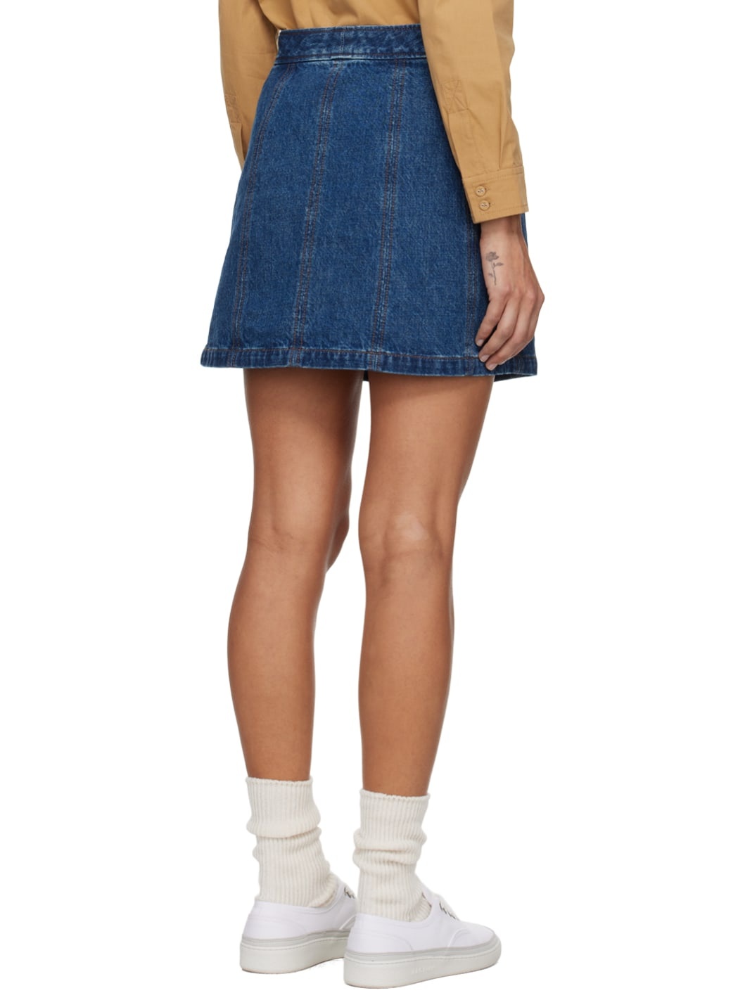 Indigo Poppy Miniskirt - 3