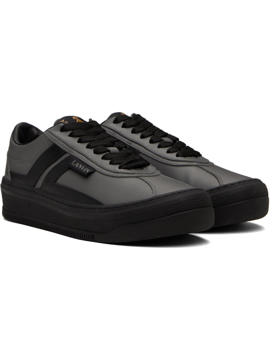 Gray & Black 'Cash by ' Sneakers - 4