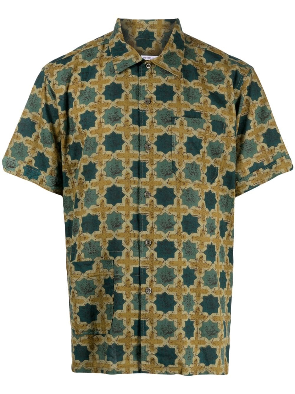 zalij-pattern cotton shirt - 1