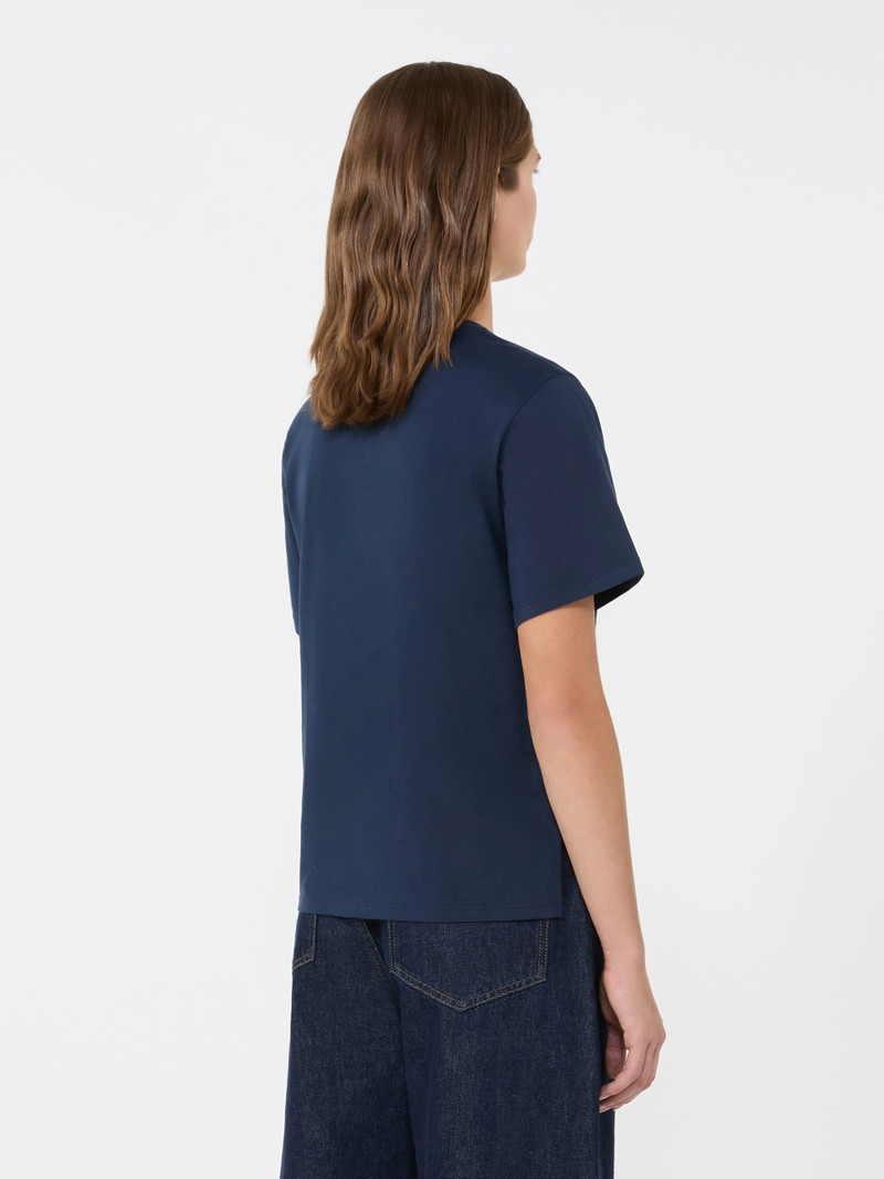 VENACO Cotton basic T-shirt - NAVY 4