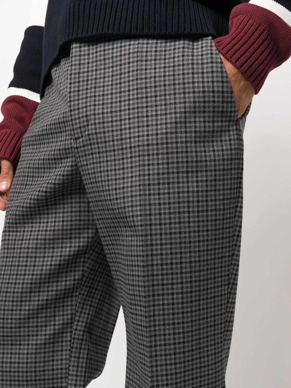 checked tailored trousers - 5