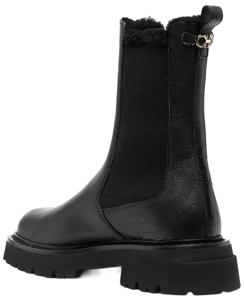 FERRAGAMO Ferragamo Logo Leather Bootie outlook