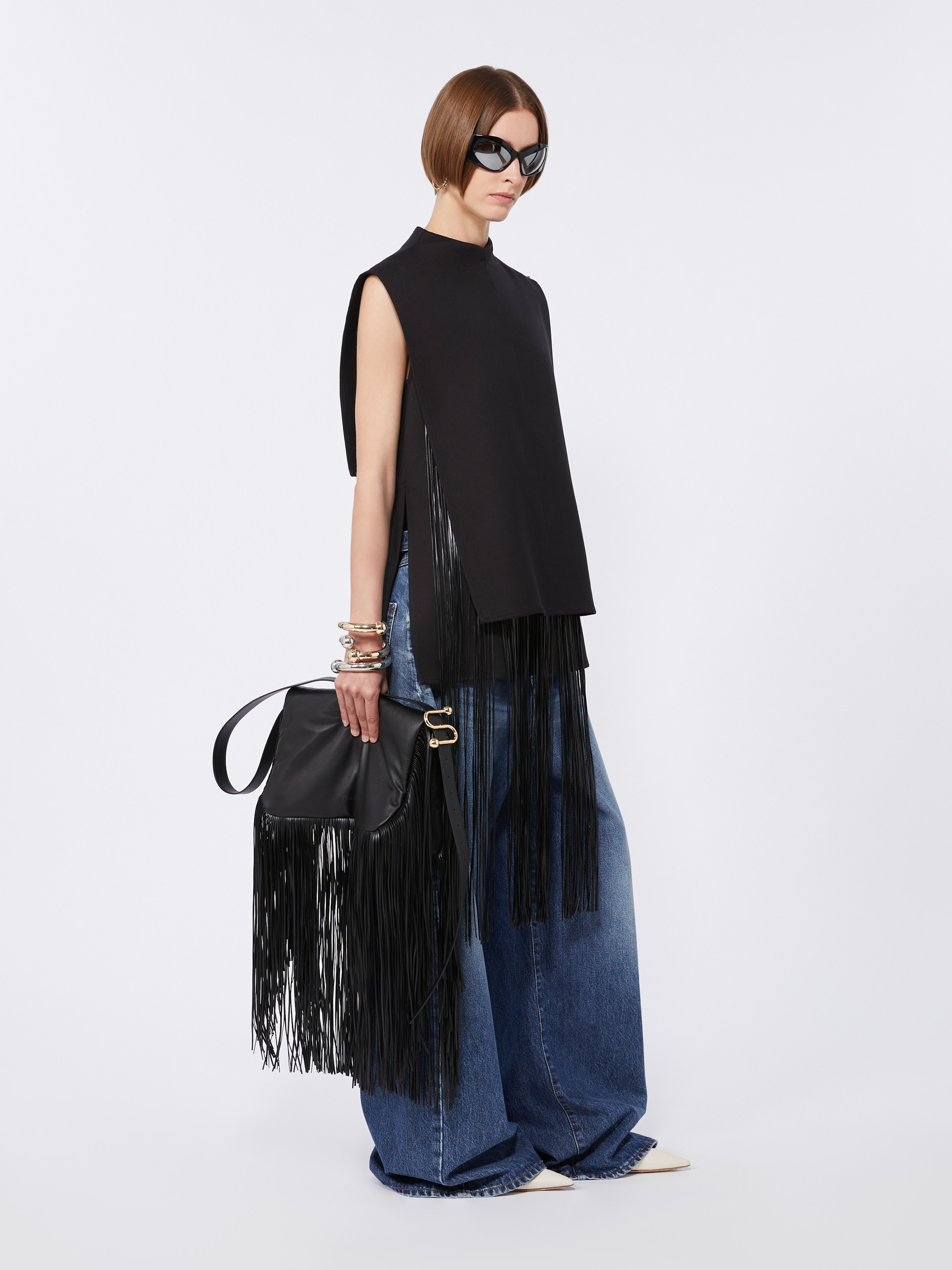 SORAIA Sleeveless top with fringes - 2