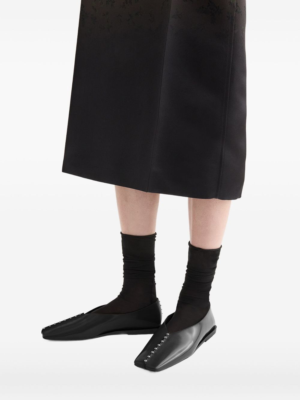 studded pointed-toe flats - 4