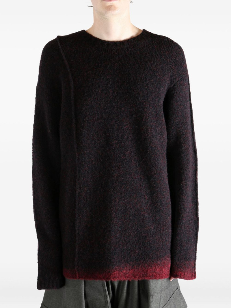 Yohji Yamamoto seam-detail sweater outlook