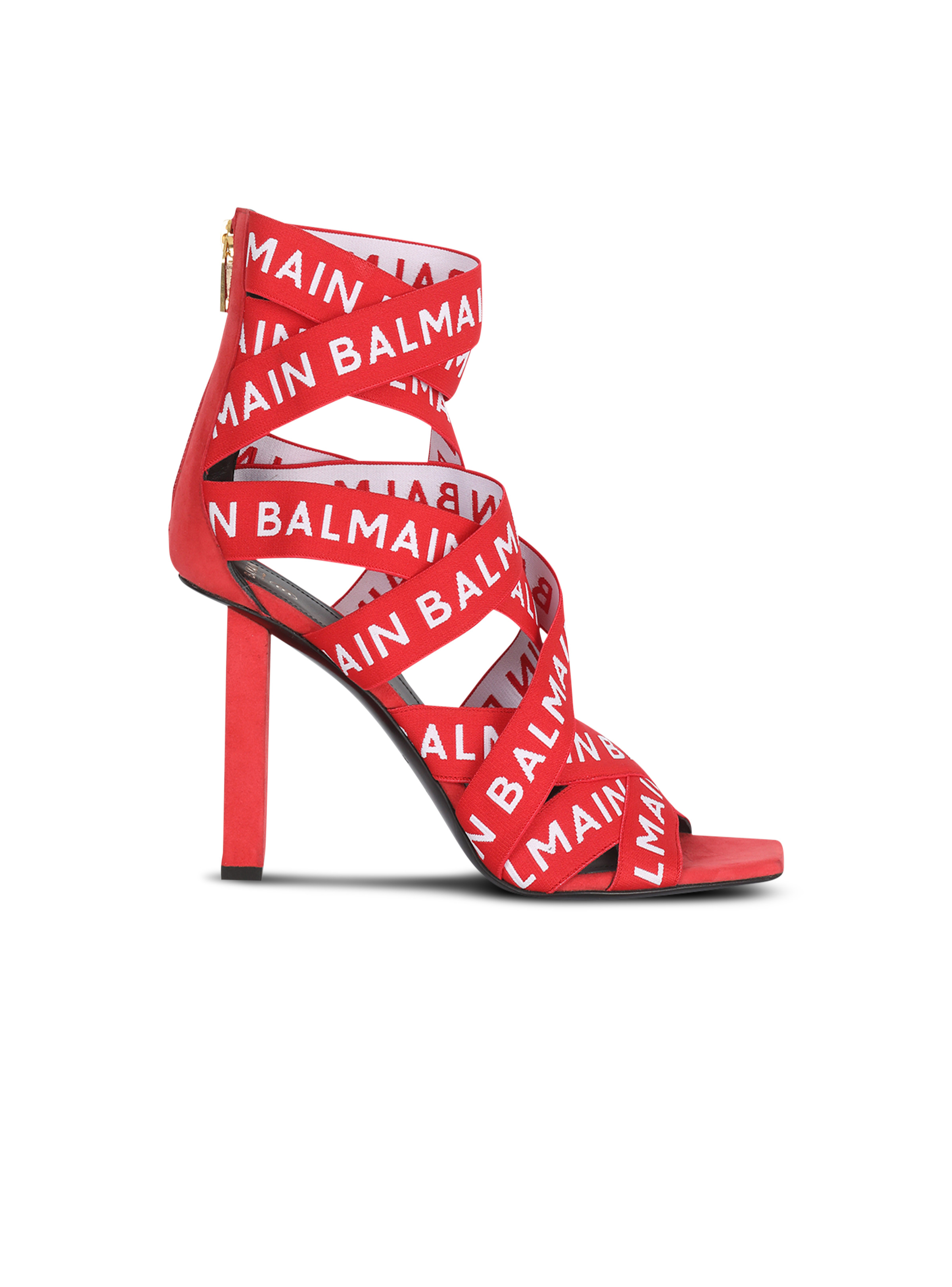 HIGH SUMMER CAPSULE - Union sandals with  Balmain logo print - 1