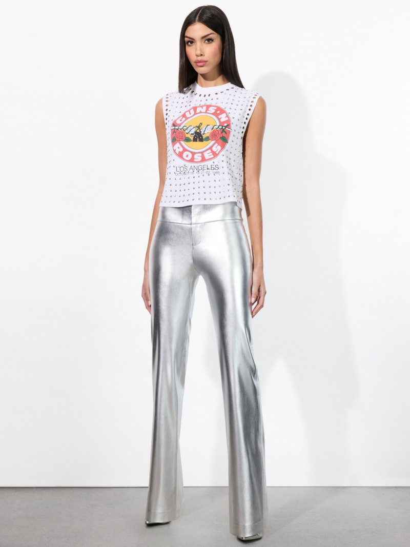 OLIVIA VEGAN LEATHER BOOTCUT PANT 3