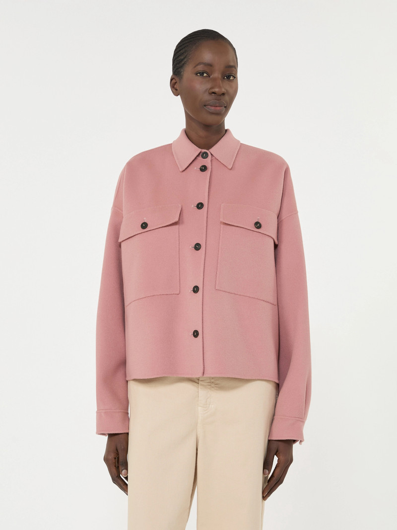 Double-faced wool-blend jacket - ANTIQUE ROSE 3