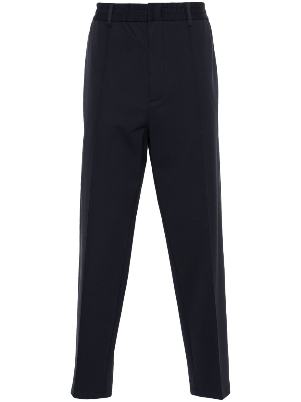 raised-seam tapered trousers - 1