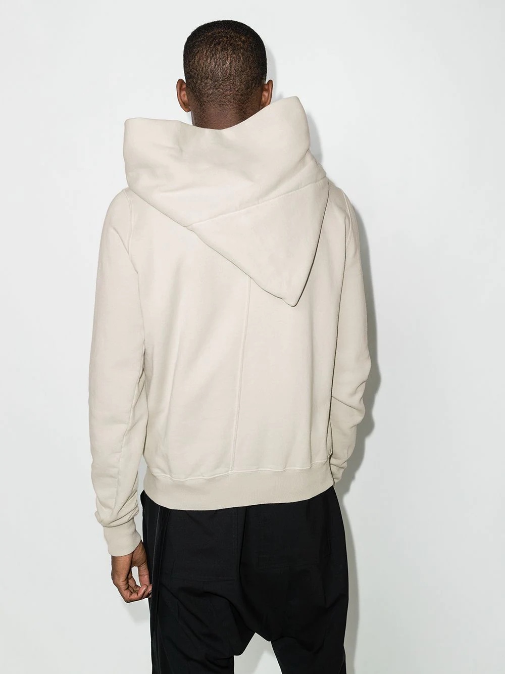 asymmetric zip-up hoodie - 3