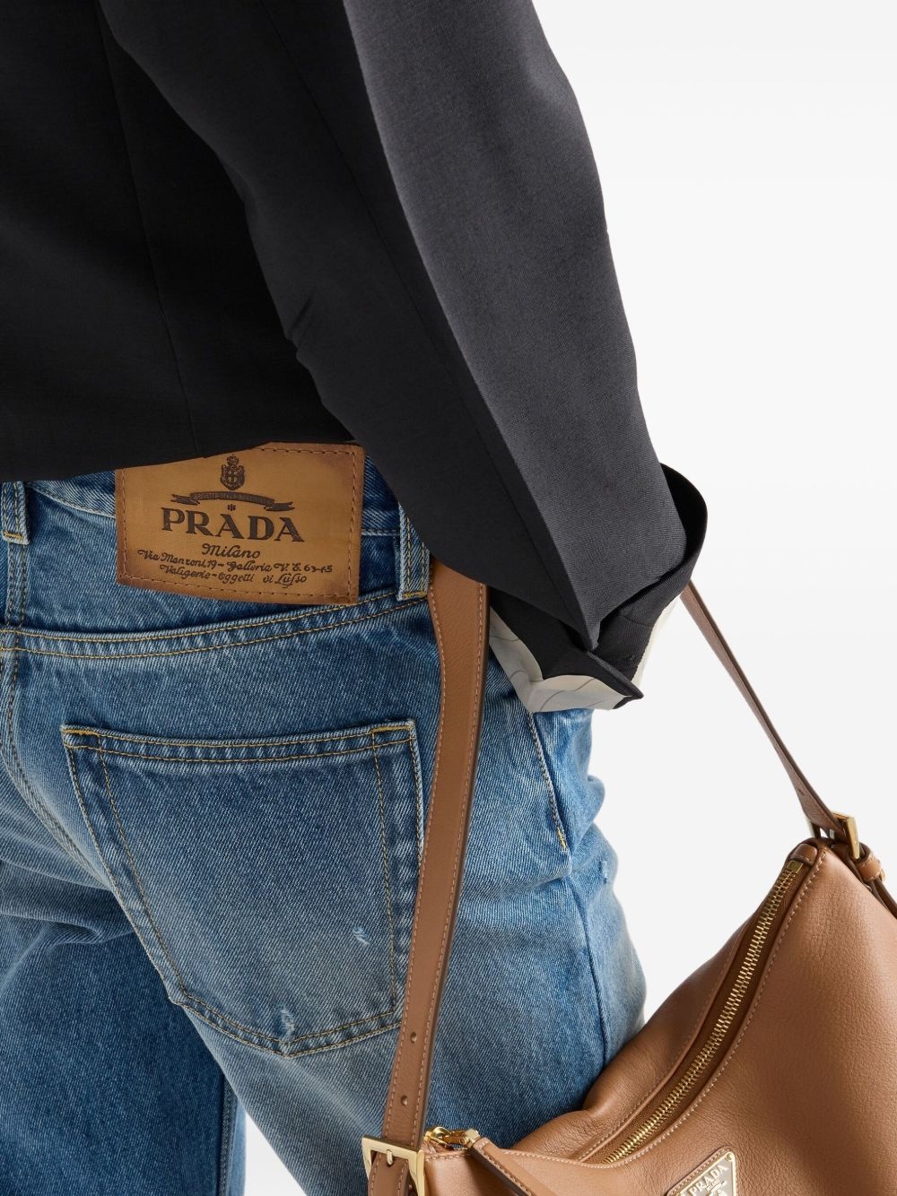 cotton straight-leg jeans - 5