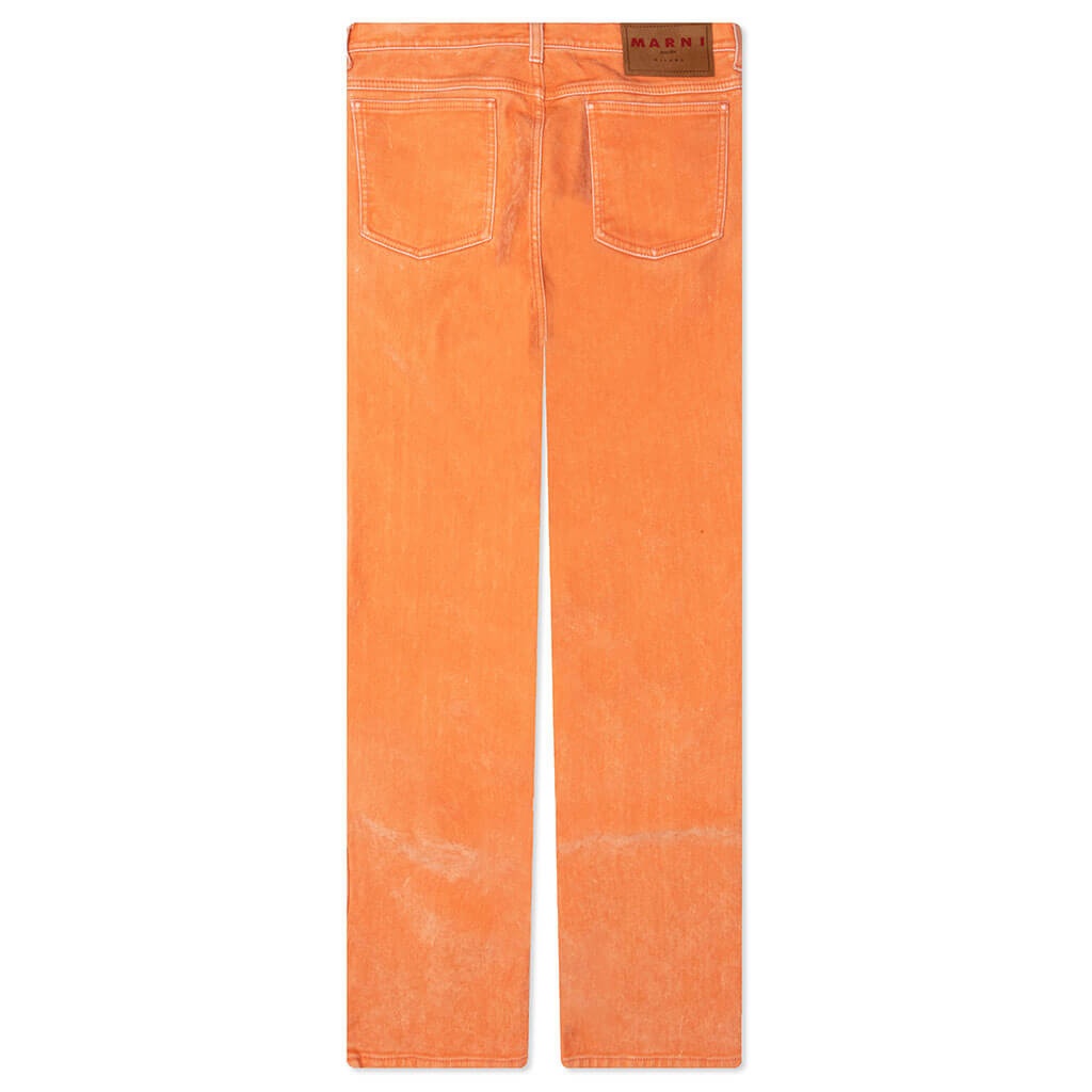 FLARED 5 POCKET TROUSERS - LIGHT ORANGE - 2