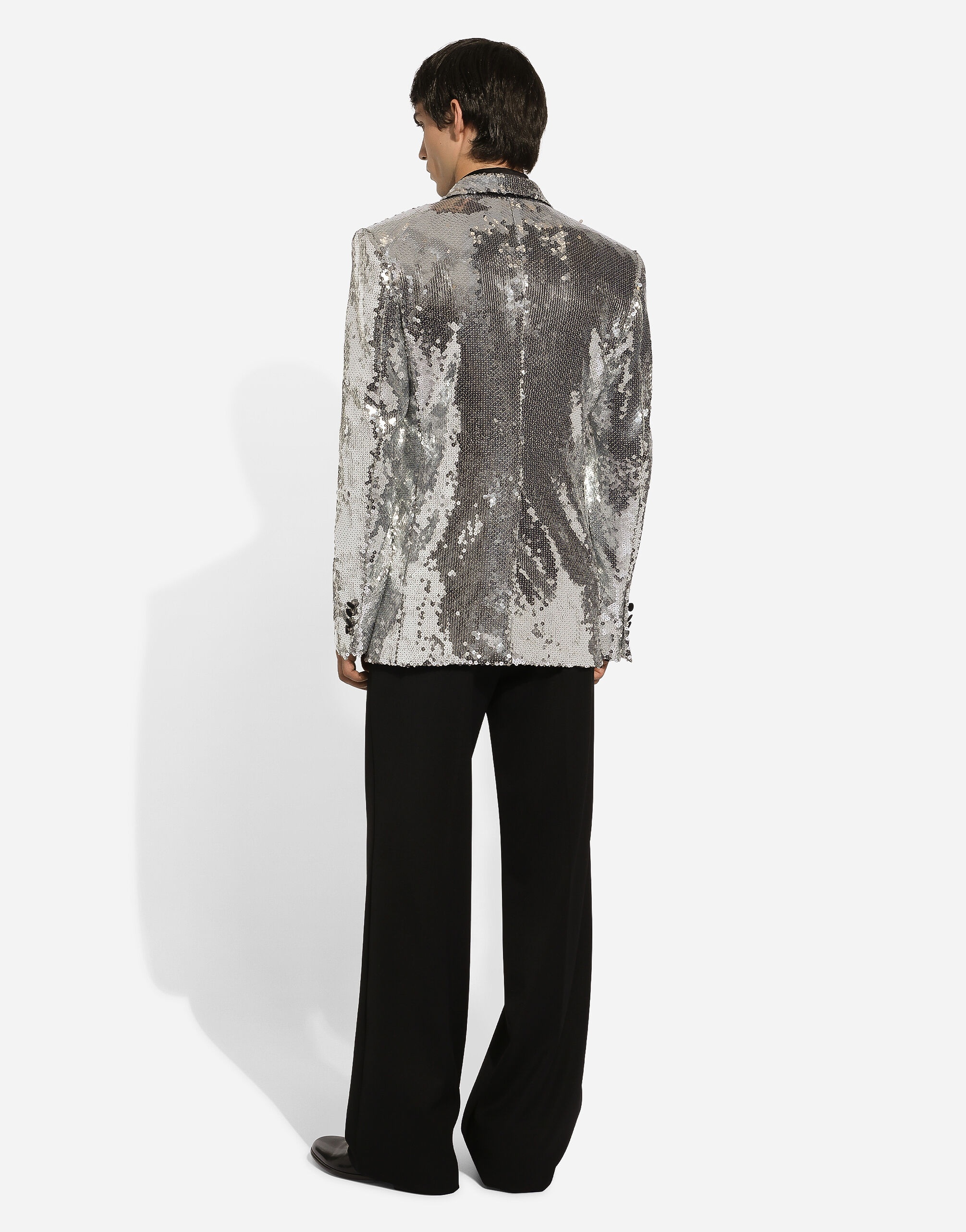 Sicilia sequined single-breasted tuxedo jacket - 3