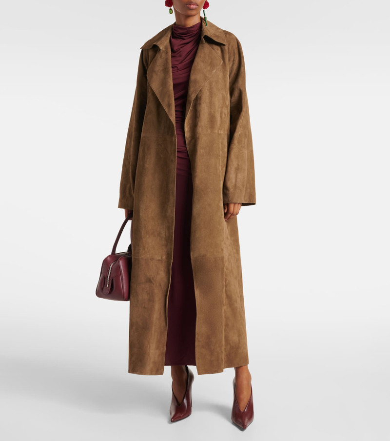 MAGDA BUTRYM Suede wrap coat outlook