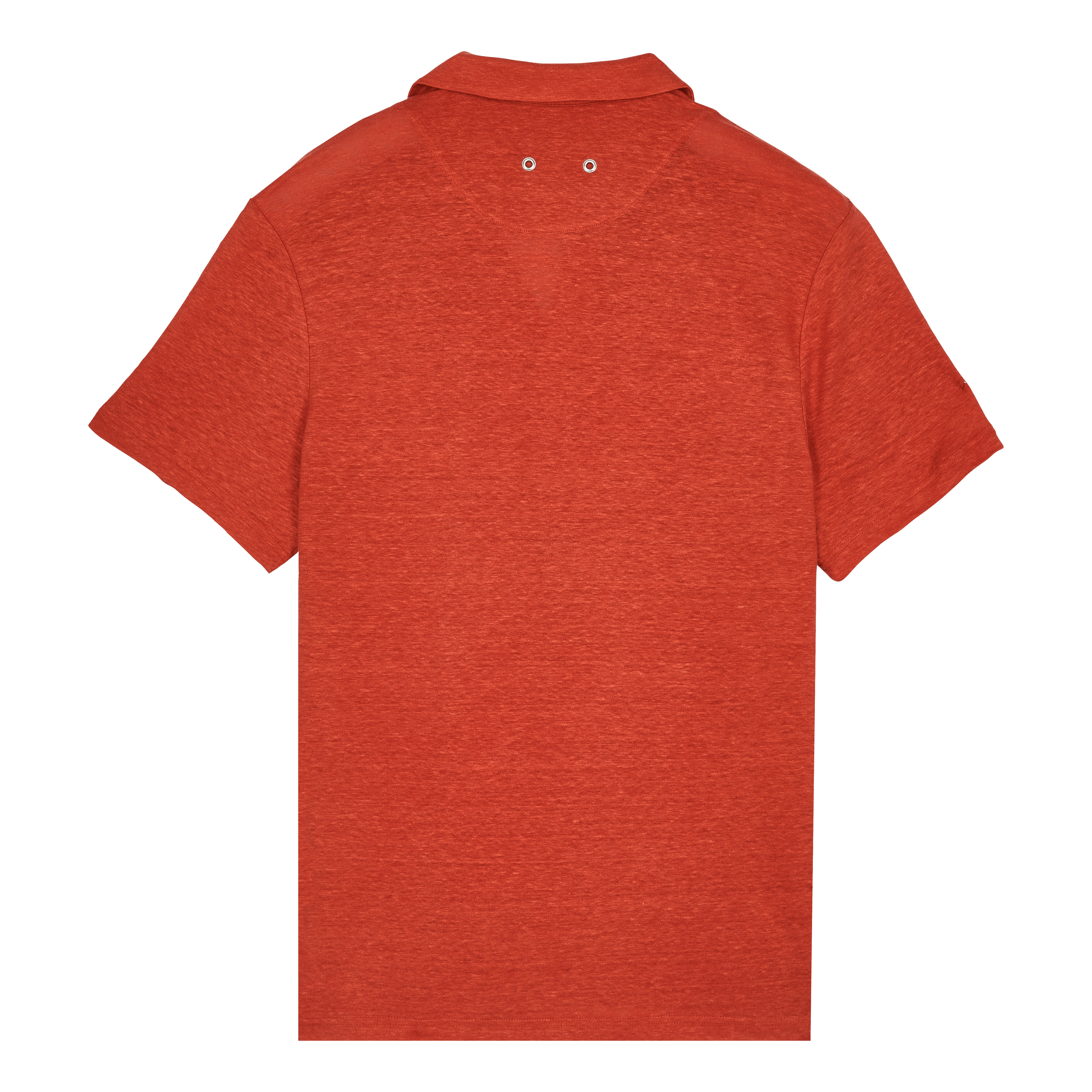 Men Linen Jersey Polo Solid - 2