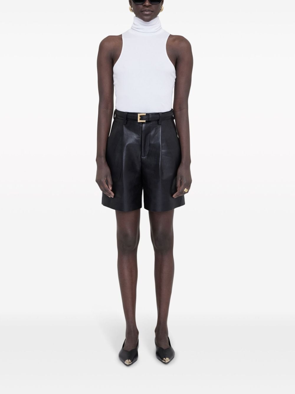 Jennie roll-neck tank top - 2