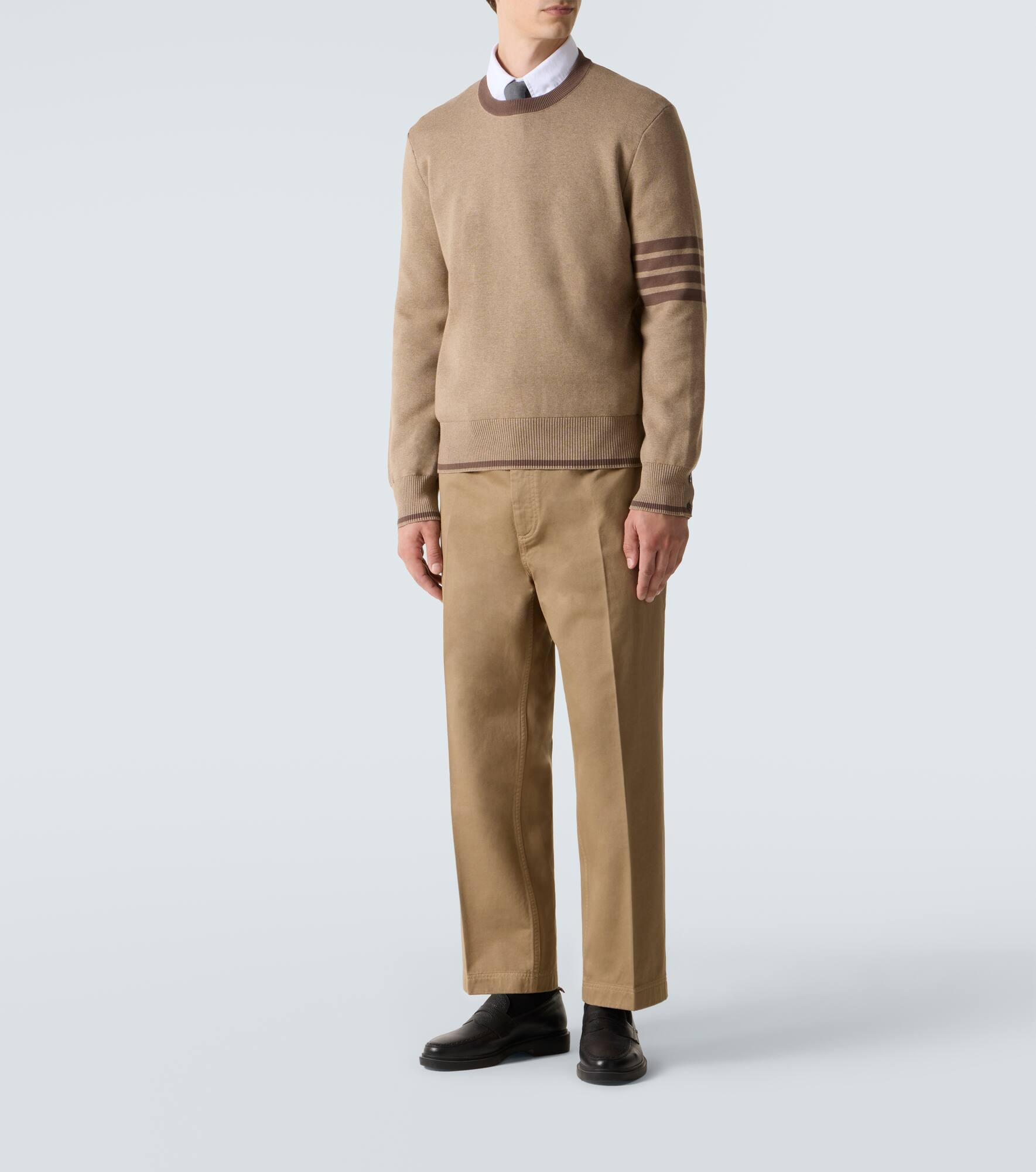 4-Bar cotton sweater - 2