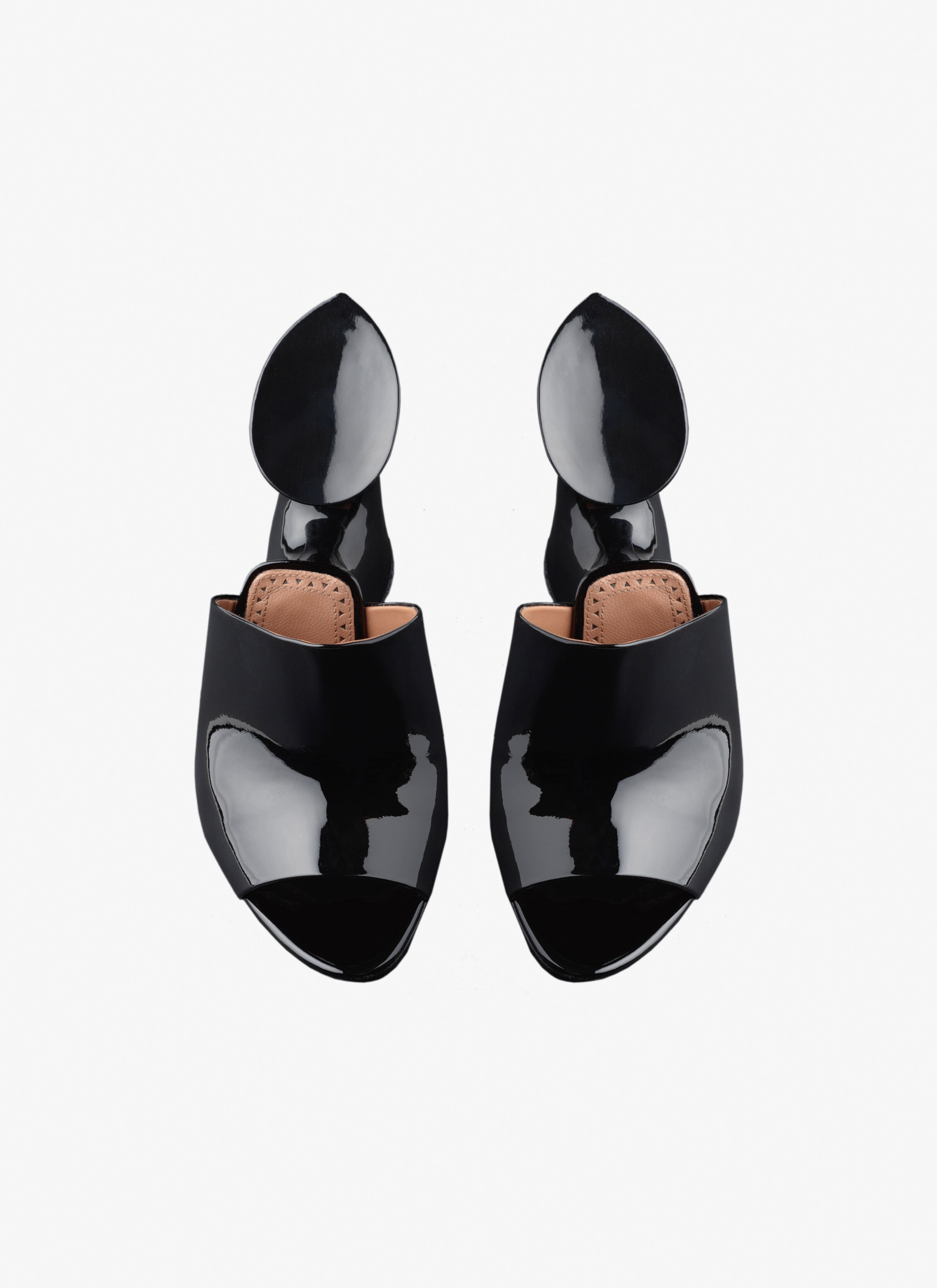 LA SCULPTURE MULES IN CALFSKIN & WOOD - 2