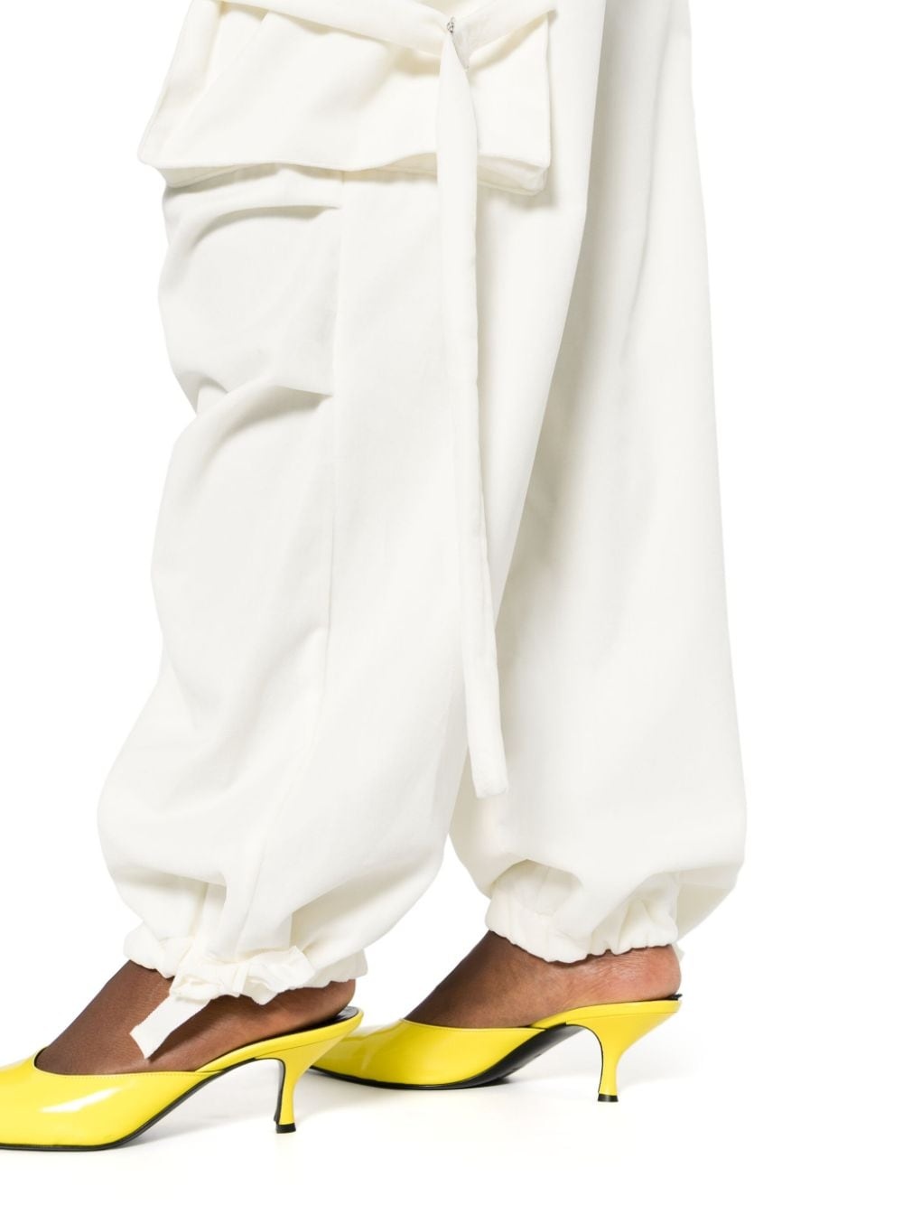 cotton velvet cargo trousers - 5