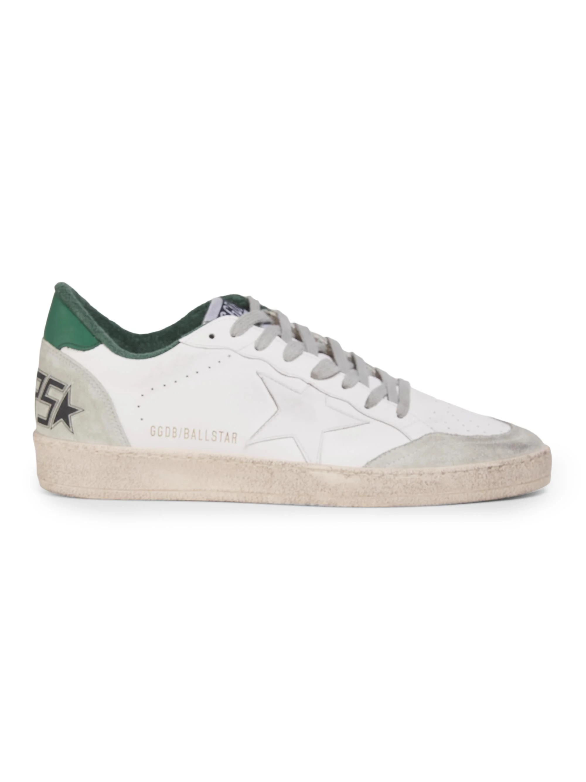 Men's Ballstar Textile & Leather Low-Top Sneakers - White Ice Green - 1