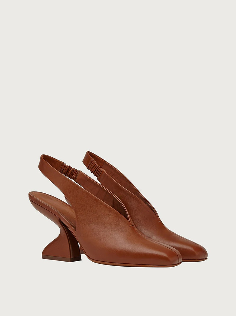FERRAGAMO F-HEEL SLINGBACK outlook