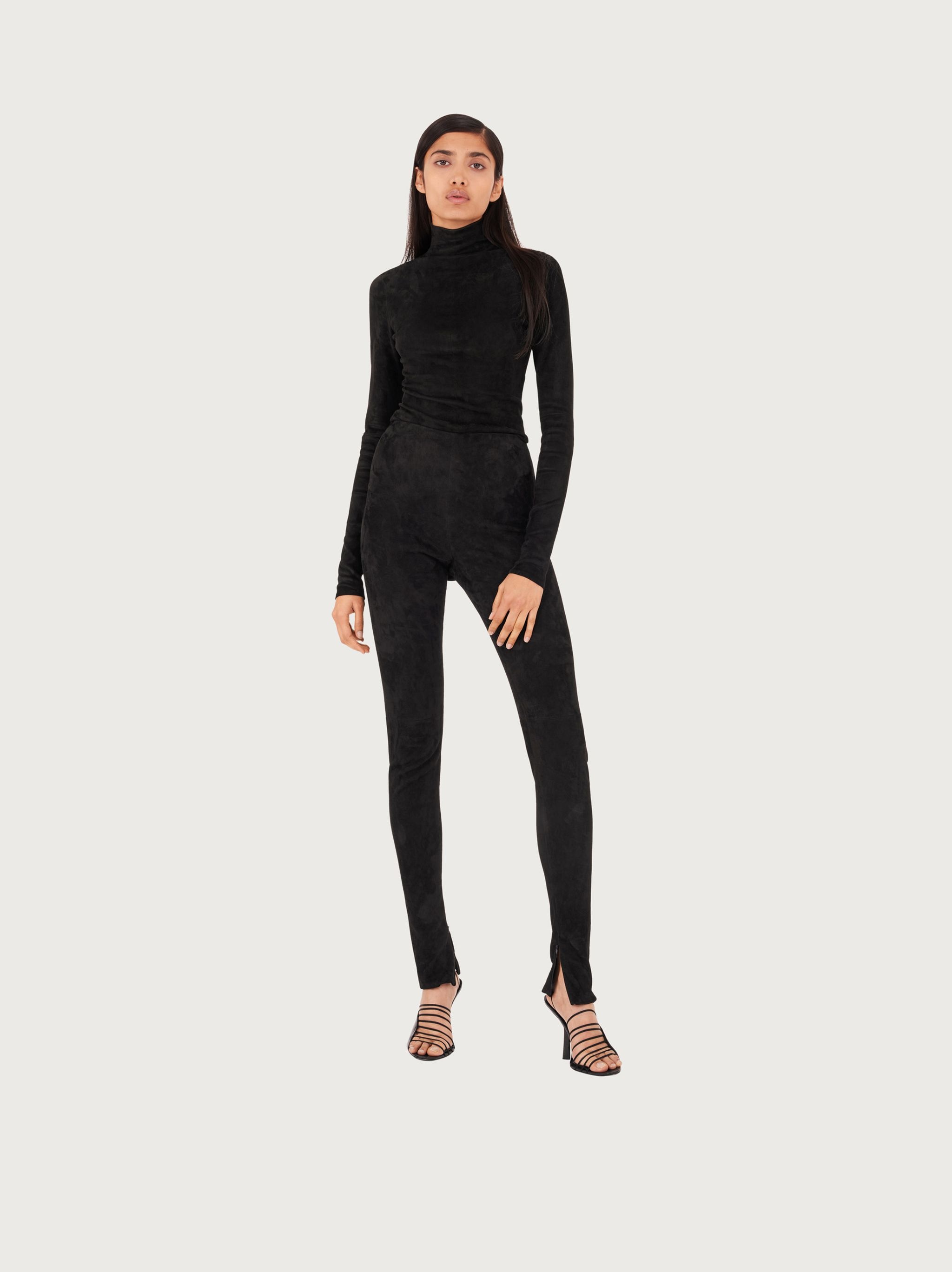 Suede stretch leggings - 7