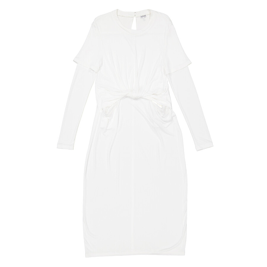 Loewe Crepe Jersey Draped Dress - 5