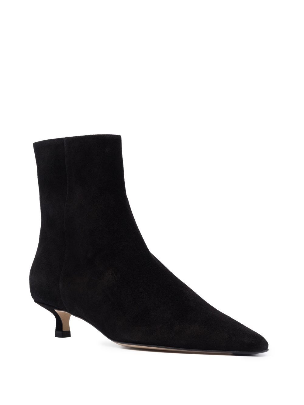 suede pointed-toe boots - 2