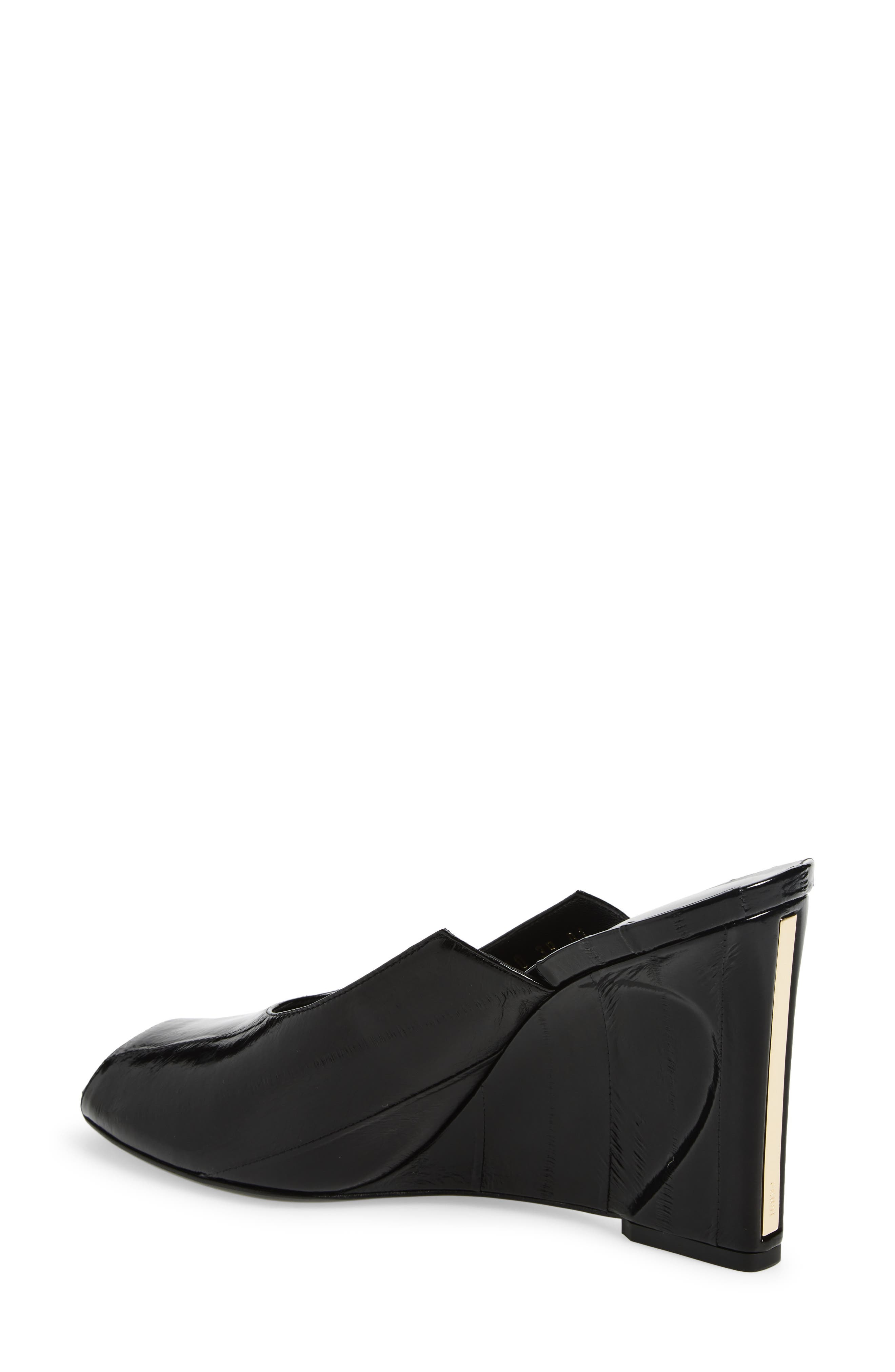 Fendi Show Genuine Eel Wedge Mule in Nero at Nordstrom - 2